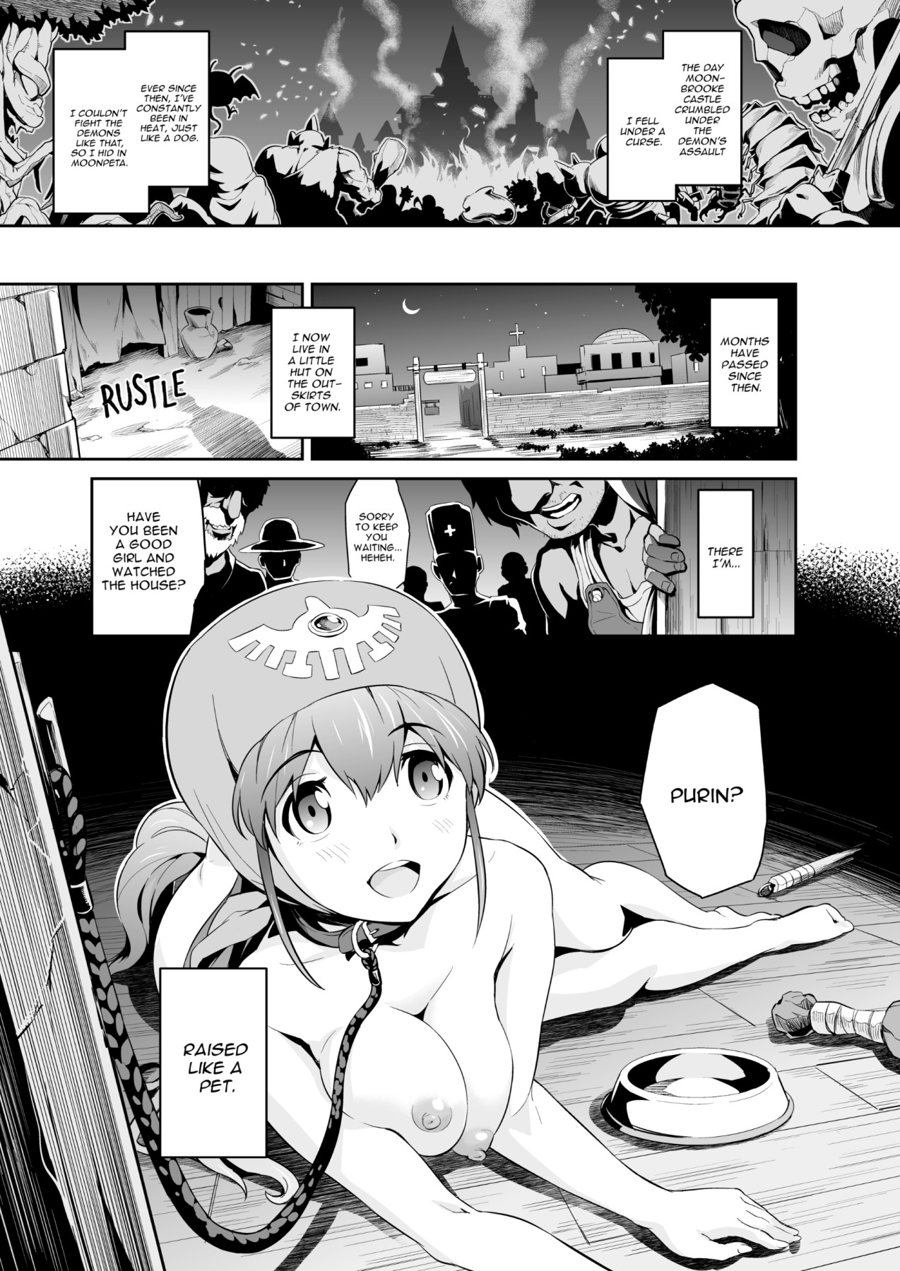 Hentai Manga Comic-True Story - The Princess Who Became a Dog-Read-3